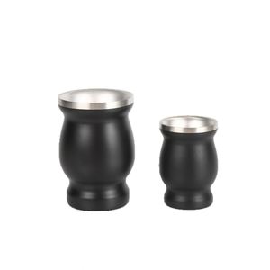 Taza Curva de Acero Inoxidable Mate al por Mayor, Vaso de Vino con Doble Pared Aislada - Product Image 2