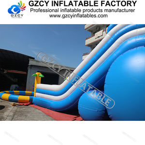 Tobogán <span class=keywords><strong>de</strong></span> agua inflable grande <span class=keywords><strong>de</strong></span> PVC GZCY con gran piscina, gran oferta, tobogán comercial <span class=keywords><strong>en</strong></span> <span class=keywords><strong>forma</strong></span> <span class=keywords><strong>de</strong></span> palmera, bolsa empaquetada para niños - Product Image 4