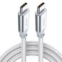 Cable de Datos Tipo C a C Compatible con 100W 66W con Chips E-Marker 5A 240W Cable USB C de Carga Rápida