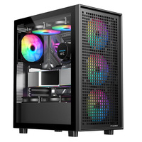 -ATX Mid Tower Steel Gaming PC Case with 7 Expansion Slots