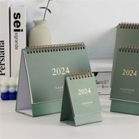 LABON 2026 Calendrier de table de bureau en spirale 365 jours, hebdomadaire et mensuel Design rabattable