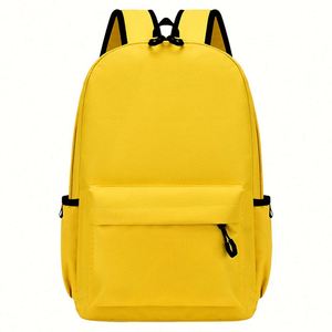 Simple Solid Color <b>Backpack</b> Learning <b>Backpack</b> Leisure Travel <b>Backpack</b> Wholesale - Product Image 2