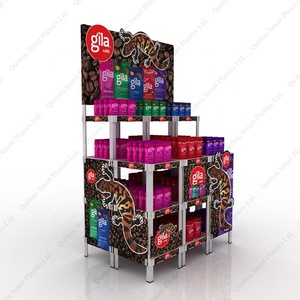 Bolsa de café de plástico estante de exhibición centro comercial pop venta al por menor de exhibición de potato chip comida de visualización bastidores para supermercado - Product Image 1