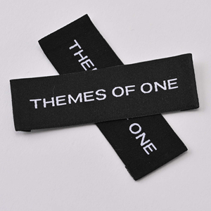 Répétition des étiquettes tissées à motifs décontractés de luxe-Étiquettes textiles de résistance au gel testées à Montréal pour la mode en boutique <span class=keywords><strong>canadienne</strong></span> - Product Image 3