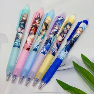 Stylos gel mignons Game Star Rail 0,5 mm Kawaii Silver Wolf Tingyun <span class=keywords><strong>Yukong</strong></span> Yanqing Qingque Stylo à pression Stylo neutre Cadeau pour enfants - Product Image 3