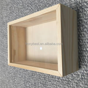 Venta al por mayor caja de madera sin terminar recuerdo y almacenamiento de regalos con tapa deslizante para decorar y personalizar la caja de embalaje - Product Image 5
