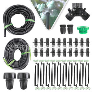 Système d'irrigation goutte-à-goutte pour jardin avec micro-asperseurs, tuyau de 1/2 pouce, kit d'arrosage automatique pour plantes et fleurs, pulvérisation atomisée - Product Image 1
