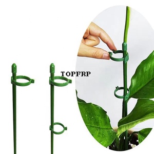Plant Gardening Support <b>Rod</b> Fixed Buckle <b>Plastic</b> Ring Clips - Product Image 2