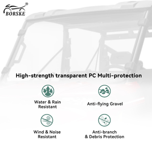 Parabrisas Nuevos para UTV, Resistentes a los Arañazos, con Protección UV, para Polaris Ranger XP <span class=keywords><strong>1000</strong></span> 2017-2022 - Product Image 2