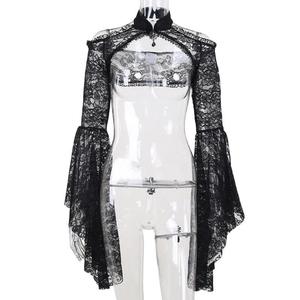 <span class=keywords><strong>Corset</strong></span> gothique en dentelle pour femme, haut sculptant vintage noir, tenue amincissante pour Halloween, cosplay, événement, contrôle léger, fin, pour adultes - Product Image 5