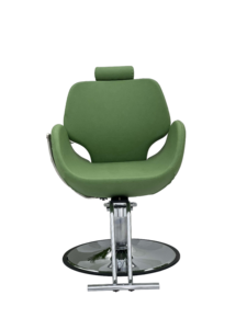 Fauteuil de Barbier Rose et Bleu pour Hommes, Salon de Coiffure et d'Esthétique, Atelier - Chaise Professionnelle en Cuir PU avec Repose-Pieds Réglable - Product Image 1