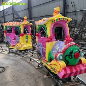 รถไฟเด็กเล่นในร่ม โครงสร้างเหล็ก ได้รับการรับรองมาตรฐาน CE รองรับน้ำหนักได้มากกว่า 500 กก. เหมาะสำหรับห้างสรรพสินค้าและสวนสนุก - Product Image 6