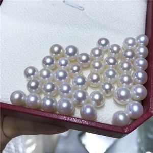 Wuzhou precio de fábrica suelto natural perlas de agua dulce de 3mm-8mm color blanco ronda de perlas de moda con la mitad de agujero - Product Image 3