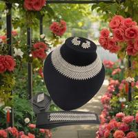 Chaîne de cou Dubai tendance, ensemble de bijoux personnalisés, parure de bijoux pour mariage et banquet