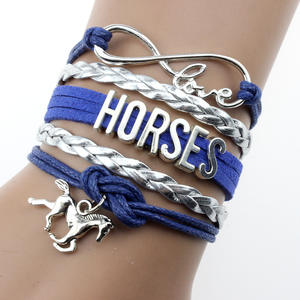 Bracelets porte-bonheur Mustang Equestrian Quarter Horse Trainer pour le saut d'obstacles, la course, l'équitation polyvalente, pour les chevaux arabes, Cob, Pinto, Paint - Product Image 3