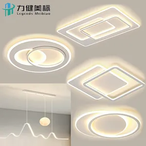 Modern Design Rectangular And Rounded LED Ceiling Light Living Room Ceiling Lamp