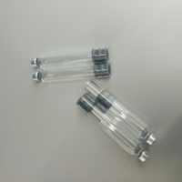 Flacon cartouche en verre borosilicate stérile de 3 ml, flacon cassette anti-fuite avec base noire, personnalisable OEM pour stylo d'injection esthétique