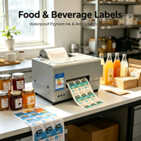 Imprimante d'étiquettes A4 LP-800 à faible coût avec encre continue K C M Y LC LM pour petites entreprises, étiquettes cosmétiques et alimentaires