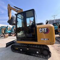 Mini-excavatrice d'occasion CAT305.5E2 d'origine japonaise, 5,5 tonnes, hydraulique, sur chenilles, avec lame de bulldozer, pour petits travaux de construction