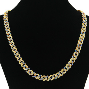 Collar de Cadena de Doble Color con Diseño Geométrico, Estilo Hiphop, Unisex, Joyería de Moda al por Mayor, Gran Venta 2026 - Product Image 1