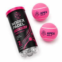 Nouvelle Arrivée - Balle de Padel en Caoutchouc Haute Élasticité et Résistance, Rose, Personnalisable avec Logo, en Boîte
