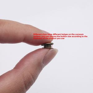 Vente en gros de rivets creux en acier inoxydable, boutons métalliques plaqués et boutons à œillets, accessoires vestimentaires - Product Image 5