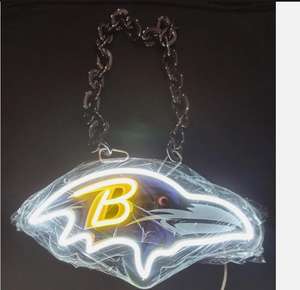 Fans de football au néon personnalisé 32 équipes Buffalo Bills Sport gros colliers chaînes LED allument la chaîne extérieure Bling - Product Image 2