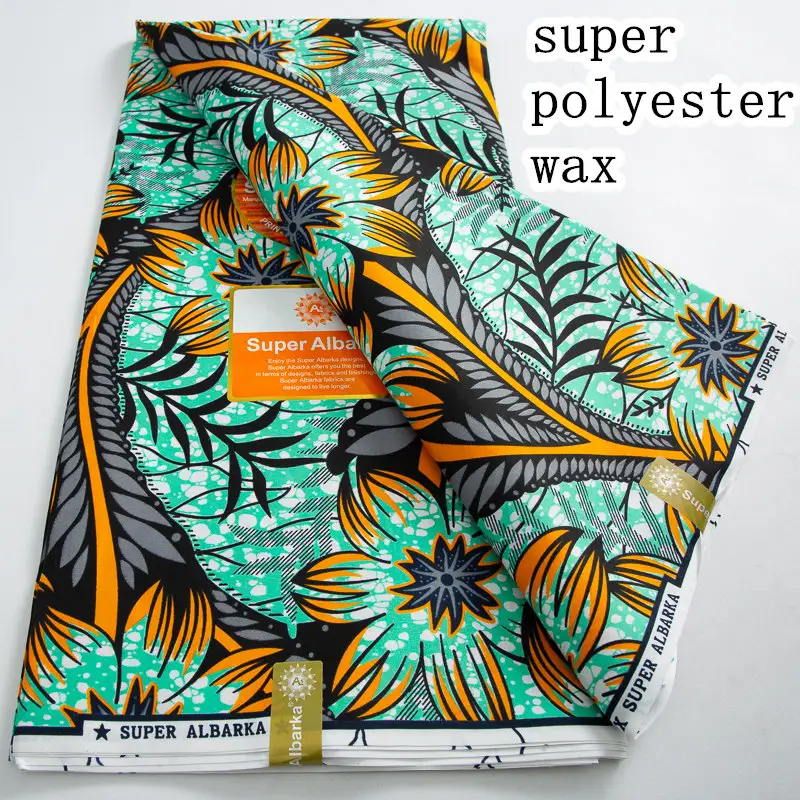 2024 thiết kế mới nhất Nigeria ankara sáp vải phi Polyester chất liệu sáp vải tự làm in may tissu dệt cho vải may