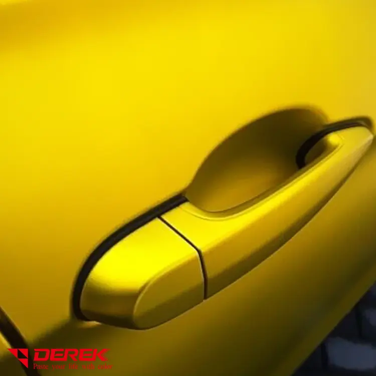 YJ-דרק סיטונאי כרום זהב רכב גלישה ויניל סרט 1.52*18m עבור כל רכב קישוט