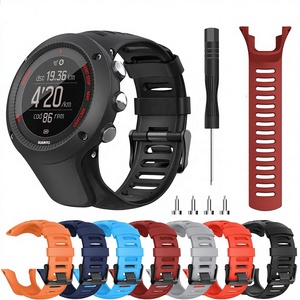 Bracelet en caoutchouc pour montre <span class=keywords><strong>SUUNTO</strong></span> Ambit1 Ambit2 Ambit3 pour hommes, avec vis et tournevis, accessoires de montre - Product Image 1