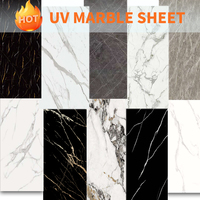 Panneau en marbre UV pour la décoration des murs et plafonds intérieurs, panneau mural en marbre UV avec texture de marbre réaliste