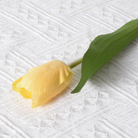 Fleurs artificielles en PU Tulip, sensation hydratante, tiges simples, fausses branches florales, décoration intérieure, accessoires de photographie