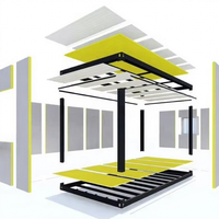 Kits de maisons conteneurs en acier préfabriquées à faible coût de transport, démontables, étanches, ignifuges, design ferme, toiture en pente