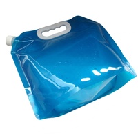 Sac à eau transparent en papier d'aluminium de 5l, réutilisable, pliable, pour boire, Camping, avec bec et poignée, Offre Spéciale