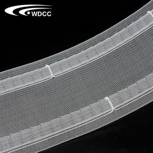 Ruban de pliage transparent pour rideaux, largeur 100 mm, accessoires pour rideaux, ruban en nylon transparent pour rideaux à plis en S - Product Image 3