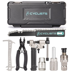Ensemble d'outils de réparation de vélo professionnel pour cyclistes, vente en gros, boîte à outils d'entretien de vélo, CT-K08, acier allié, 355x160x73mm - Product Image 1