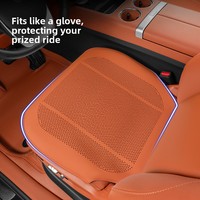 Cojín/Protector Universal para Asiento de Coche, Apto para Verano, Hecho de Cuero PU Transpirable y Resistente a las Manchas