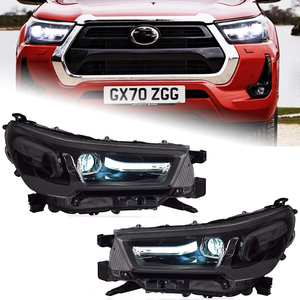 Akd Auto Styling Voor <span class=keywords><strong>Hilux</strong></span> Revo Rocco Led Koplamp 2021-2024 Koplampen <span class=keywords><strong>Hilux</strong></span> Drl Richtingaanwijzer Grootlicht Engel Oog Accessoires - Product Image 3