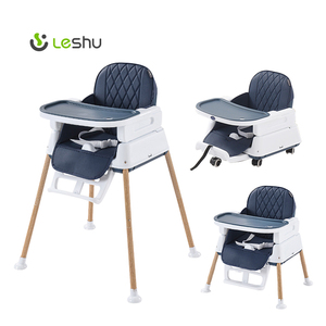 <span class=keywords><strong>Chaise</strong></span> haute pour <span class=keywords><strong>bébé</strong></span> réglable Portable sûr multifonctionnel en plastique amovible plateau d'alimentation accessoires de roue - Product Image 2