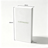 Boîte à parfum en papier avec couvercle et base, emballage cosmétique personnalisé avec doublure en velours pour échantillon de parfum, testeur de parfum, coffret cadeau