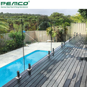 Balcón 304 <span class=keywords><strong>de</strong></span> acero inoxidable 316 <span class=keywords><strong>de</strong></span> vidrio tipo cuadrado <span class=keywords><strong>de</strong></span> Holer sin marco balaustrada grifo - Product Image 5