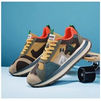 Chaussures de sport colorées à tige haute, lacées, pour la course à pied, toutes saisons, antidérapantes, en coton, tendance mode, été, hiver, printemps, automne