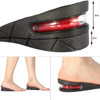 Demi-semelles intérieures de chaussures pour hommes et femmes, souliers de levage de 5cm de hauteur, coussins d'air invisibles pour talons plus grands, Inserts de levage