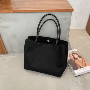 Nouveau sac fourre-tout en toile de coton avec logo imprimé sacs à provisions personnalisés organisateur moderne élégant grand sac en toile Durable blanc - Product Image 2