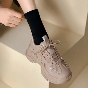 Women Mesh Chunky Sneakers Lace‑Up Thick Platform Sole Breathable Casual Sport Running Shoes - Product Image 5