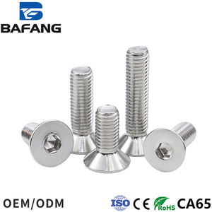 Hex soket havşa düz başlı vidalar DIN7991 Allen cıvata makine vidaları inç - Product Image 3