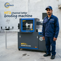 Machine de pliage automatique de lettres en relief Hightech HT3 à moteur pour aluminium plat et acier inoxydable, facile à utiliser