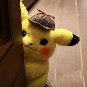 Muñeco de peluche de <span class=keywords><strong>Detective</strong></span> <span class=keywords><strong>Pikachu</strong></span> de alta calidad, juguete suave Pokemoned genuino con sombrero de <span class=keywords><strong>Detective</strong></span>, lindo Animal de peluche esponjoso para niños - Product Image 3