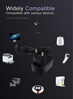 Adaptateur secteur mural HYT AC DC 5W 24W 6V 10V 0.5A 2A 3A avec prises DC optionnelles 5.5mm 4.0mm 2.5mm 3.5mm