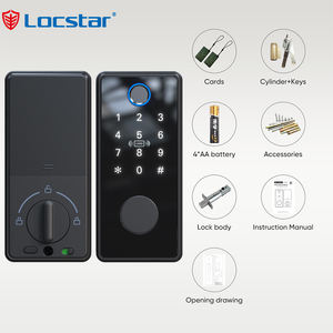 लोस्टार टलॉक स्वचालित स्व लॉक डिजिटल ब्लू दांत फिंगरप्रिंट स्मार्ट डेडबोल्ट चुंबकीय दरवाजा लॉक - Product Image 6